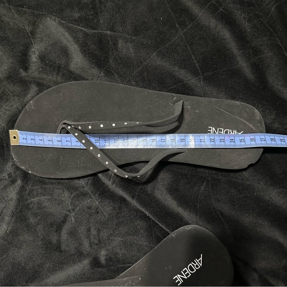 Rhinestone Flip Flops, - Picture 3 of 3